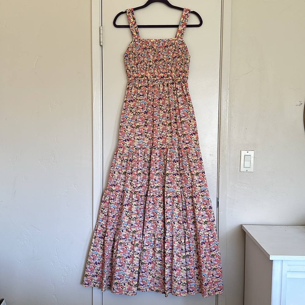 Scotch & Soda Seersuckers Strappy Maxi Dress